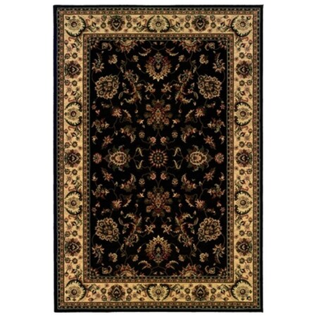 Sphinx By Oriental Weavers Area Rugs, Ariana 311K3 8X11 Rectangle - Black/ Ivory-Polypropylene A311K3240330ST